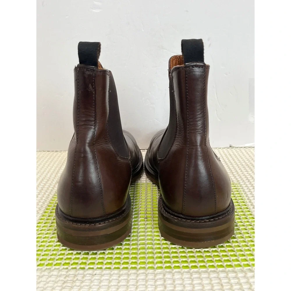 Frye Chelsea Boots Mens 13 Dark Brown Leather Elastic Ankle Preppy Good